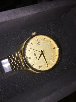 nixon watch gold plated