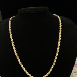 $3750 Rope Yellow Gold Chain