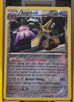 Pokemon Aegislash 85/146 Reverse Holo Rare XY Base Set, NM