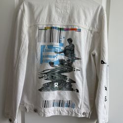 Men’s Denim Jacket (White) L
