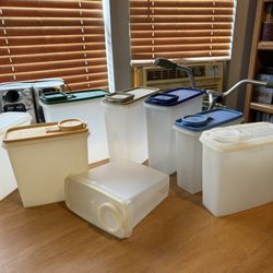 Tupperware cereal containers. Large $10 medium $8. Rochester wa