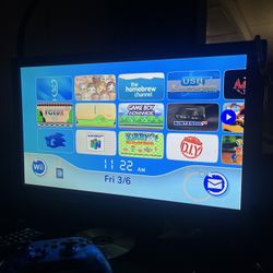 Modded Wii (Black Sideways Variant)