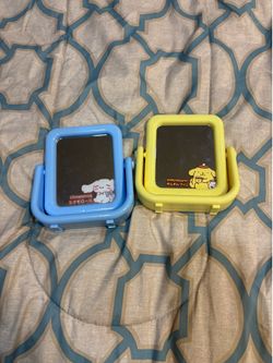 Pompompurin & Cinnamoroll tabletop mirrors