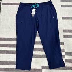 XXL/P FIGS navy blue FreeX Scrub pants NWT