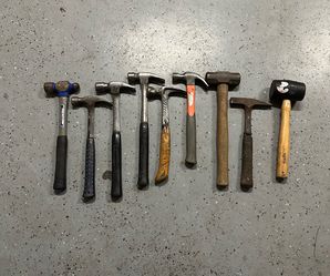 Mixed Hammer Lot Vaughn Bostitch HDX Rubber Mallet Sledge Framing Hammers 9pc