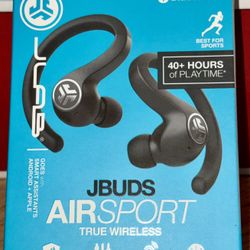 J KAB J BUDS AIRSPORT TRUE WIRELESS EARBUDS (New)