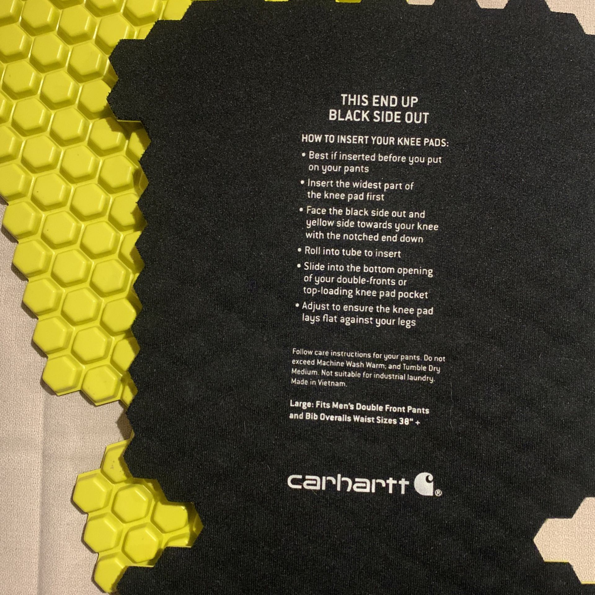 Carhartt Knee Pad Inserts Lrg Size 38+ for Sale in Long Beach, CA