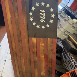 Wood Flag  Frame 