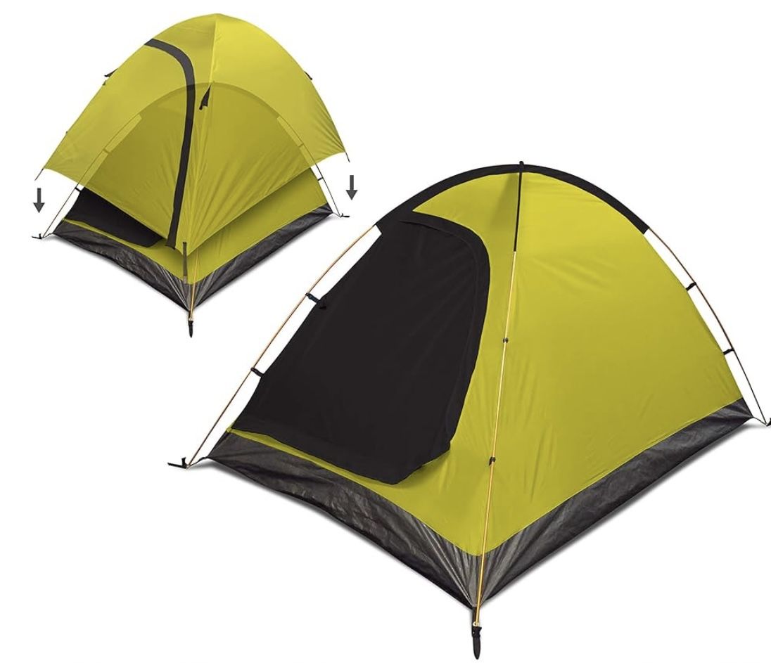 REVALCAMP Two Person Tent - Waterproof & Windproof 4 Season Tents for Camping, Backpacking & Hiking - Durable & Easy to Set-up - Good for 1 or 2 Perso