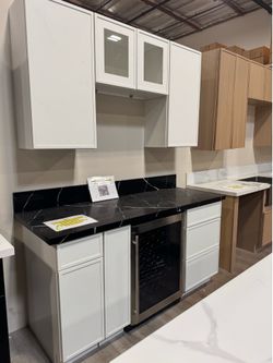 Slim Dove White Kitchen & Bathroom Cabinets