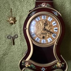 Antique Schmid (SSS) Mantel Clock FOR RESTORATION. Vernis Martin Style