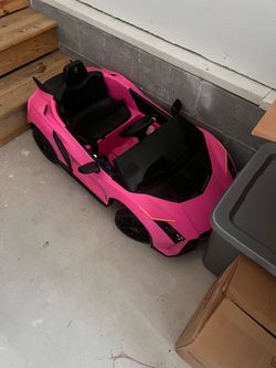 Pink Lamborghini power wheels