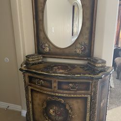 very nice and antique buffet Console Table with wall mirror