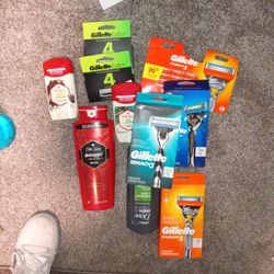 Men's Razor Head Refills And Various Hygiene Products 