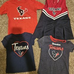 Girls Houston Texans Bundle 3T