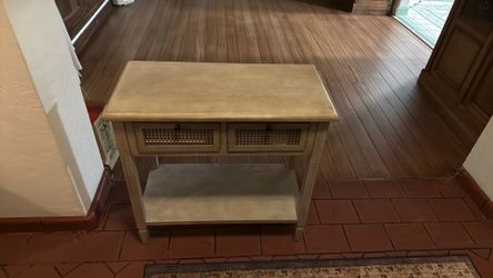 Rattan Drawer Entrance Table