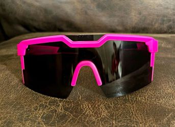 Heat Wave Z87 Safety Glasses Pink Black Smoke Lens ANSI Z87.1 New