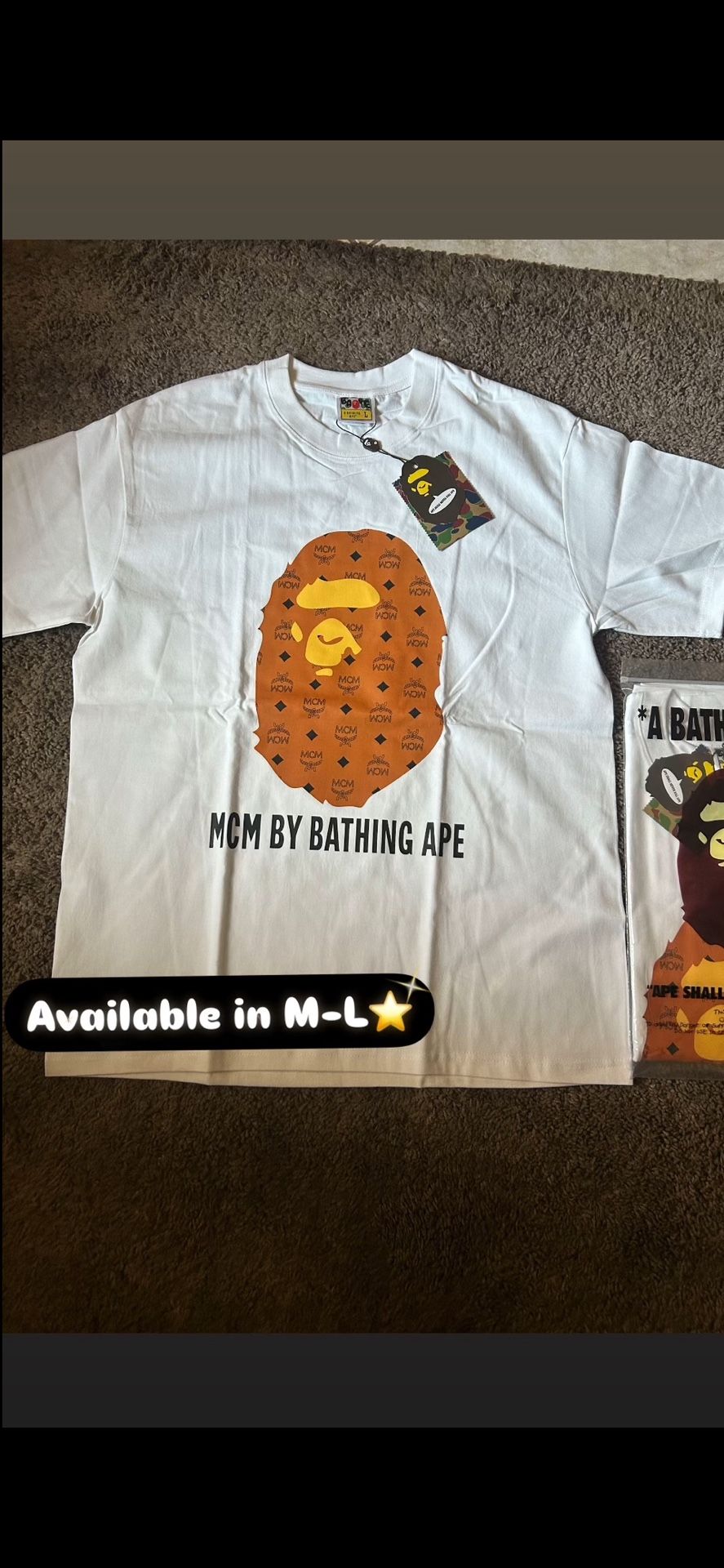 Mcm X Bape Size Large