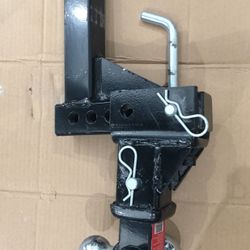 Triple trailer hitch balls and drop hitch