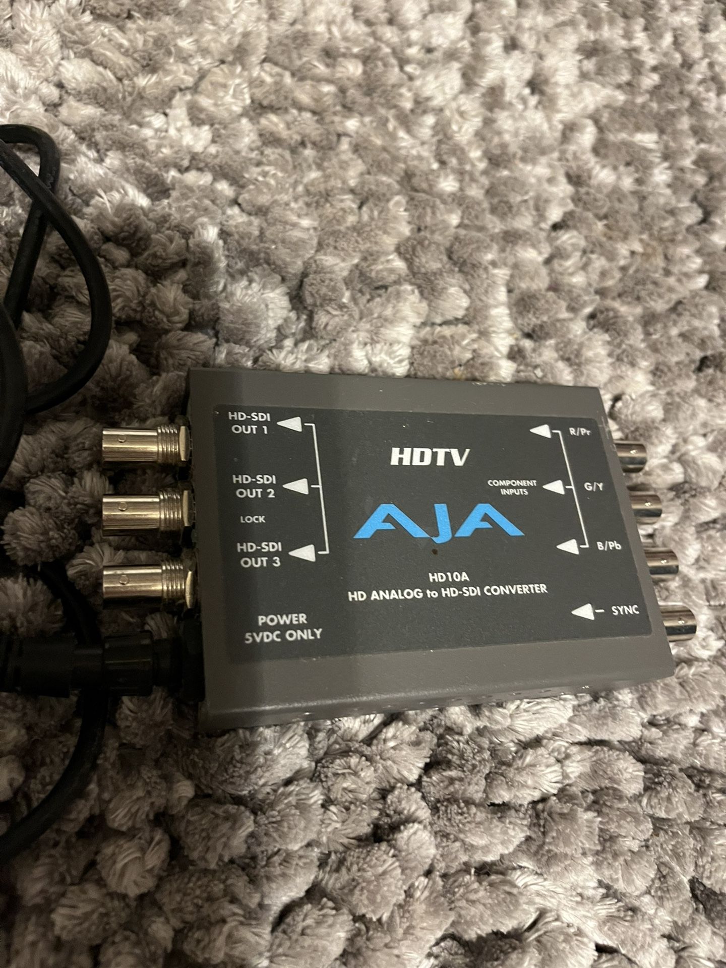 AJA HDTV HD10A HD Analog to HD-SDI Analog to Digital HD Converter 