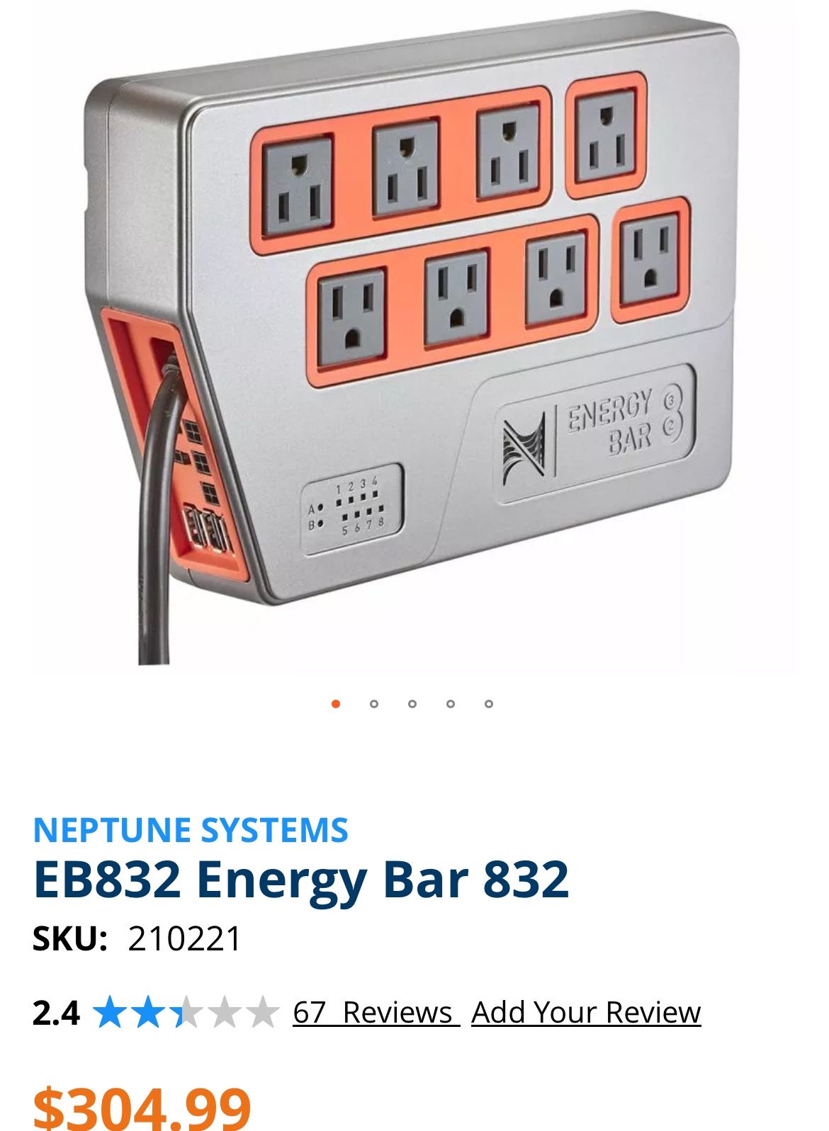 Neptune Systems Energy Bar 832