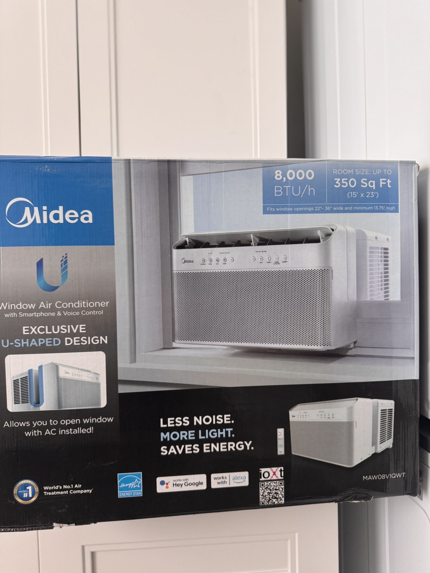 Midea U-Shaped Window Air Conditioner 8000 BTU - 350 sq. ft.