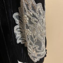 Velor tunic with pants, dark blue size L, XL.