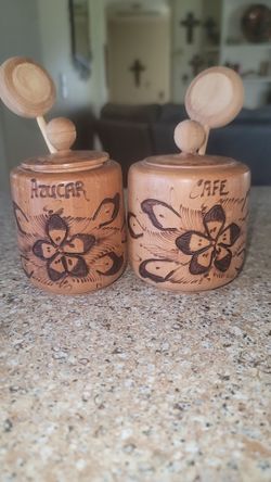 Coffee and sugar containers