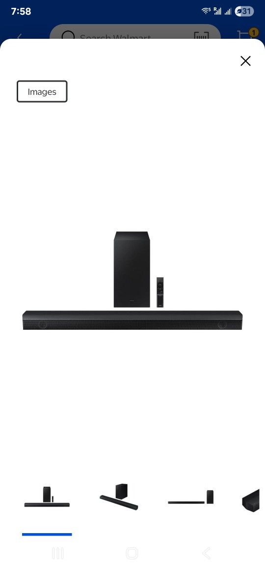 Samsung sound bar with woofer - HW B650