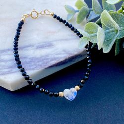 Moonstone Beaded Bracelet 