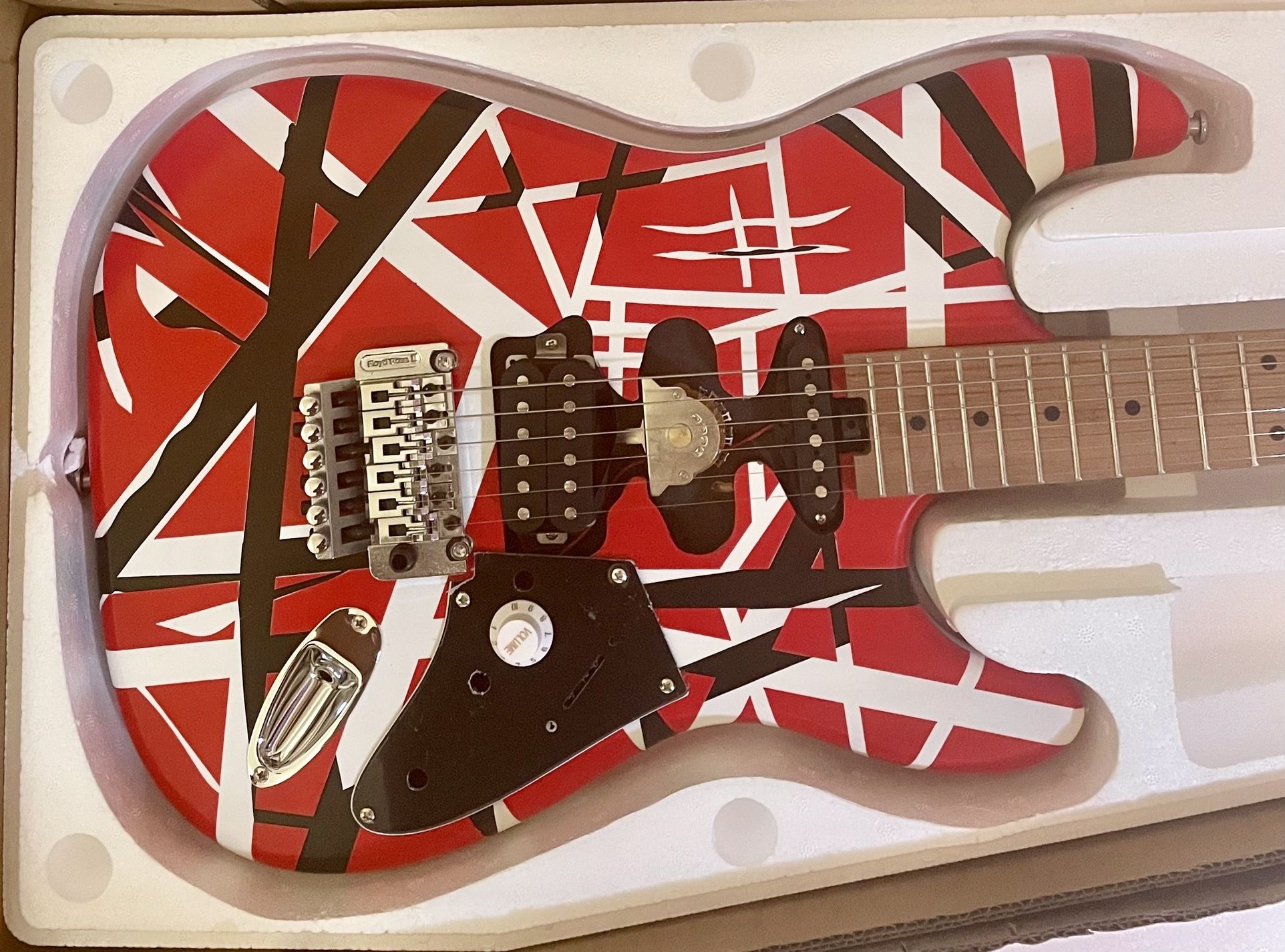 Van Halen EVH-Style Electric Guitar – Custom Striped – $799 OBO