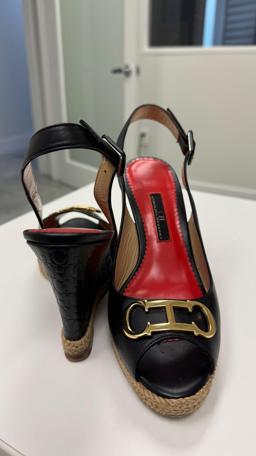 Carolina Herrera Buckle Sandals 