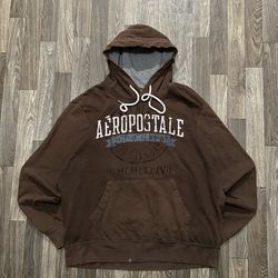 Sickk Y2k Aeropostale Brown Hoodie