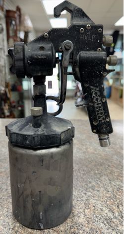 Accuspray HVLP Pressure Feed Spray Gun w/ Pressurized Cup #8 Air Cap