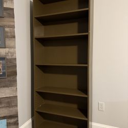 Six Shelf Wooden Brown Bookcase