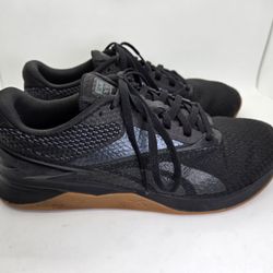 Reebok Nano X3 Shoes Men's 6 Black Athletic Training Workout Gym Gum Sneakers