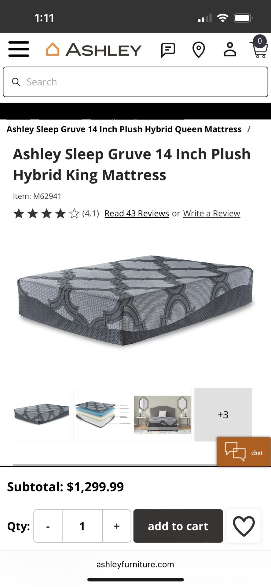 Ashley Furniture King Hybrid Mattress