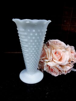 Vintage Milk Glass Vase