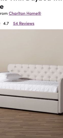 DAY BED W/ TRUNDLE ~ MEMORY FOAM MATTRESSES