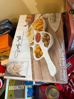Dolly Parton guitar platter