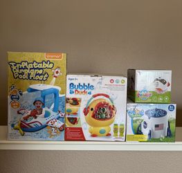 Pool Floater & Bubble Machine