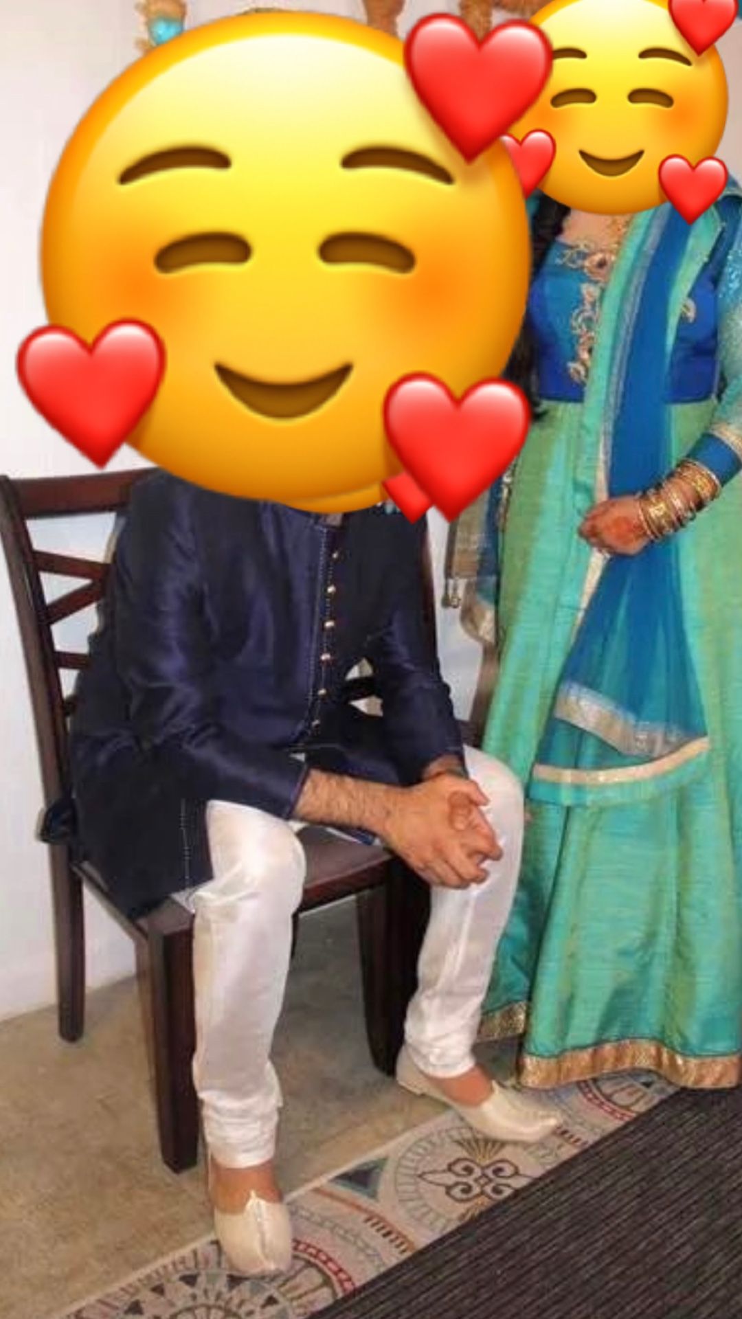 Couple Party Dresses Sherwani And Frock Indian Boutique Front Neck embroidered