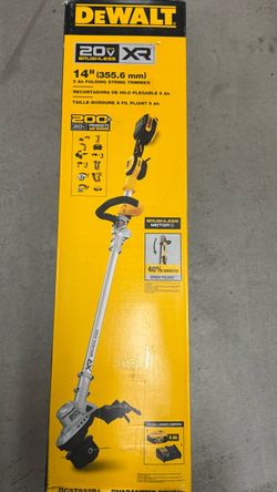 DEWALT 20V MAX XR Brushless 14-Inch Folding String Trimmer Kit – DCST922P1