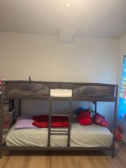 IKEA bunkbed with mattresses