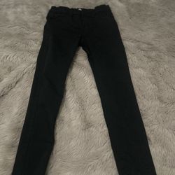 Girls Black Jean Jeggings 