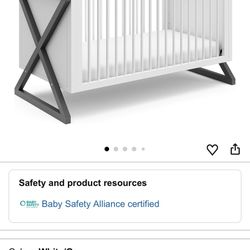 Storkcraft Equinox 3-in-1 Convertible Crib (Gray) -  Bed and Daybed, 3-Position Adjustable Mattress Support Base, Modern Two