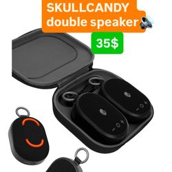 Brand New Skullcandy KILO Double Set – 2 Speakers + Travel Case 