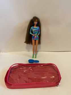 Vintage ‘91 Barbie Totally Hair brunette doll