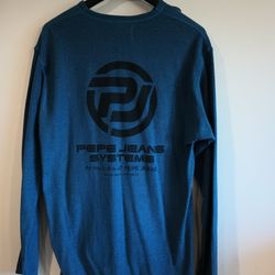 Vintage Pepe Jeans London Longsleeve Hip Hop Streetwear Blue XL T-Shirt 