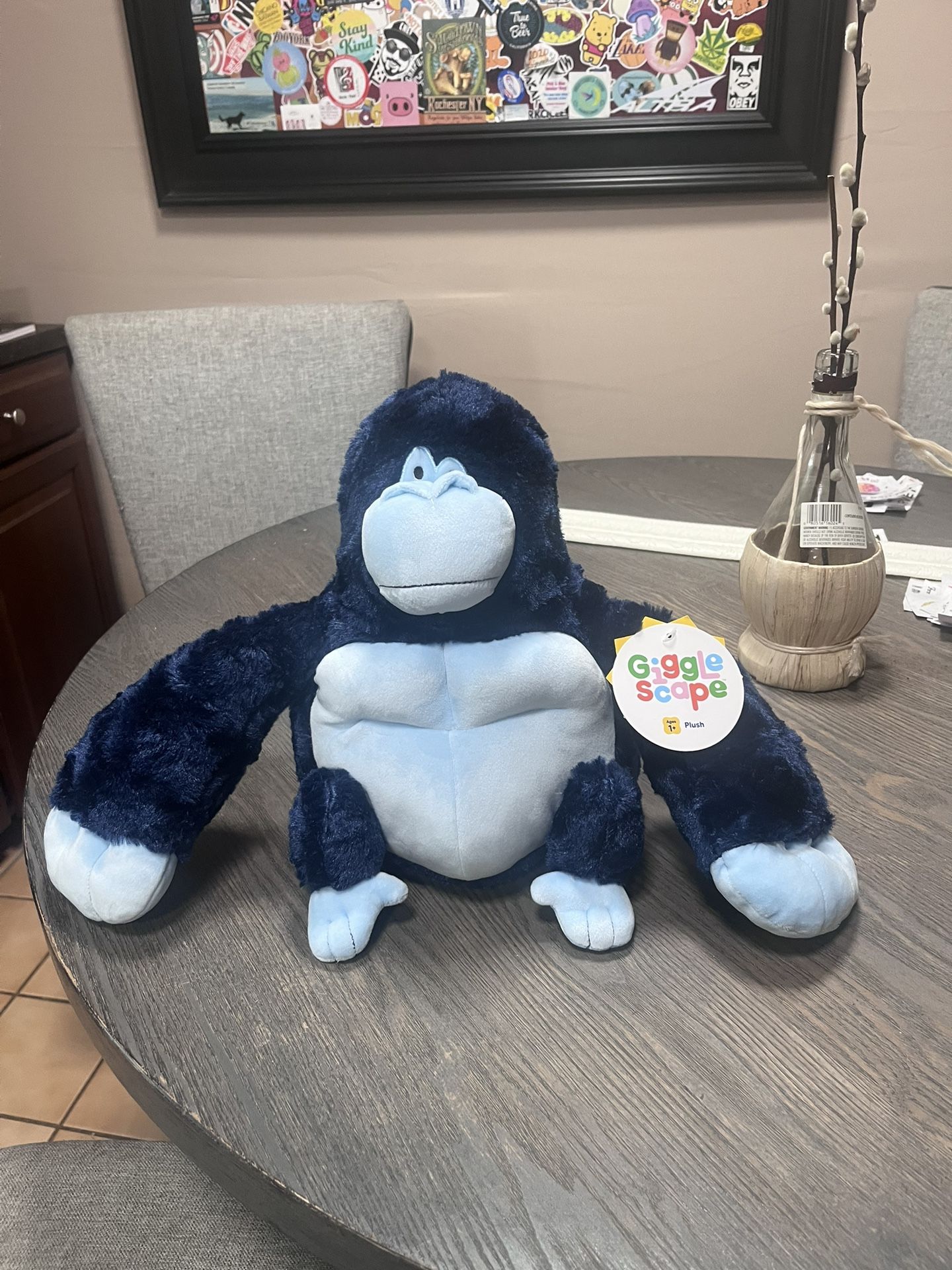 Blue Plush Monkey
